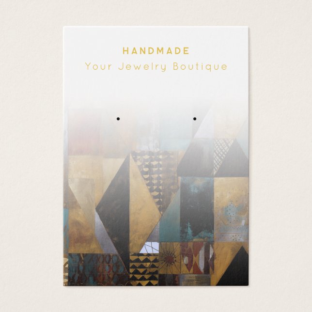 Cartes De Visite Porte-bijoux Boho Abstrait (Devant)