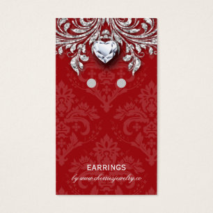 Cartes De Visite Porte-Cartes d'affichage Vintage Bijoux en Damas