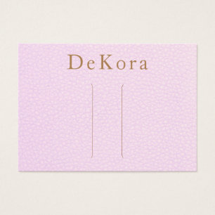 Cartes De Visite Porte-cheveux en cuir rose