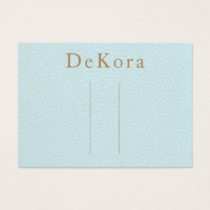 Cartes De Visite Porte-cheveux en cuir turquoise