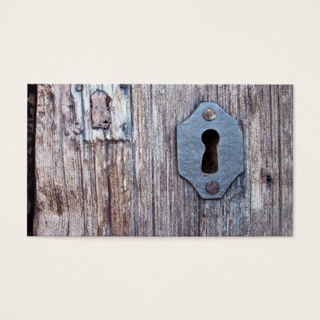Cartes De Visite Porte en bois (Devant)