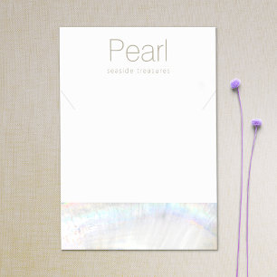 Cartes De Visite Porte-étendard Seashell Collier Nautique