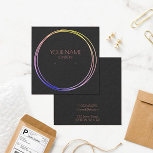 Cartes De Visite Porte-oreille à anneaux colorés