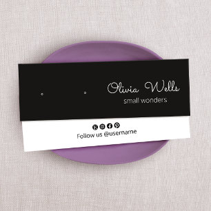 Cartes De Visite Porte-oreille à stylet noir