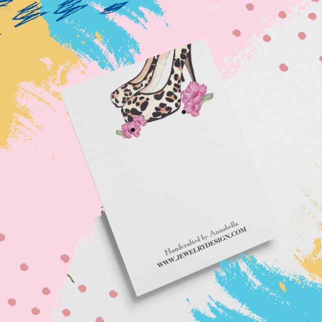 Cartes De Visite Porte-oreille de Stiletto Hibiscus (Créateur téléchargé)