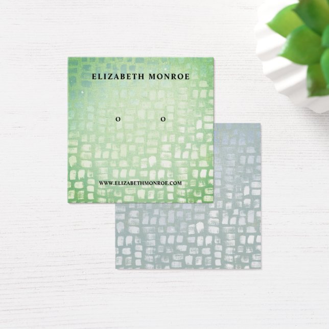 Cartes De Visite Porte-oreille en mosaïque, Écran de bijoux (Bureau)