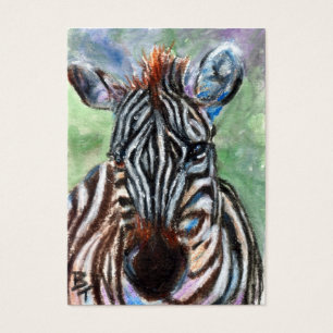 Cartes De Visite Portrait ACEO ArtCard de zèbre