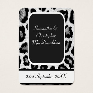 Cartes De Visite Poster de animal mariage faveur merci tag