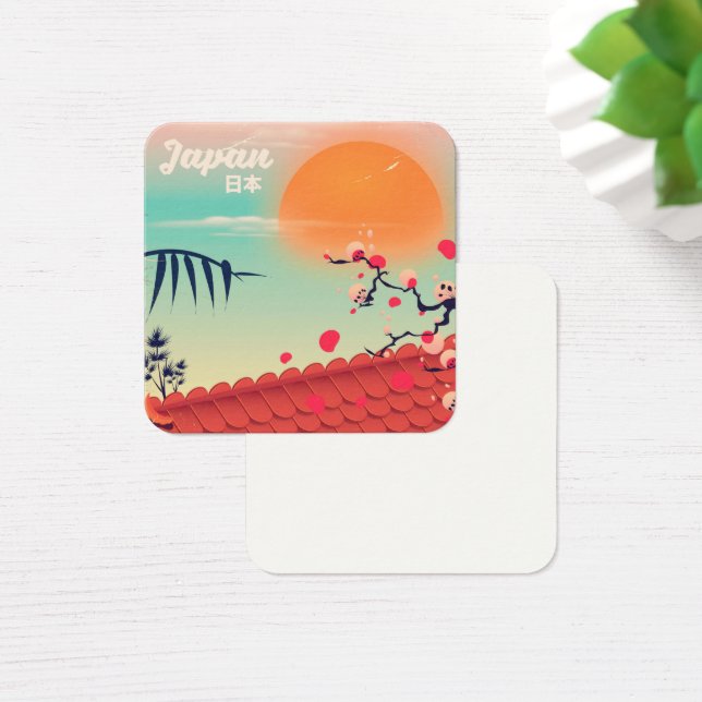 Cartes De Visite Poster de voyage du paysage japonais (Bureau)