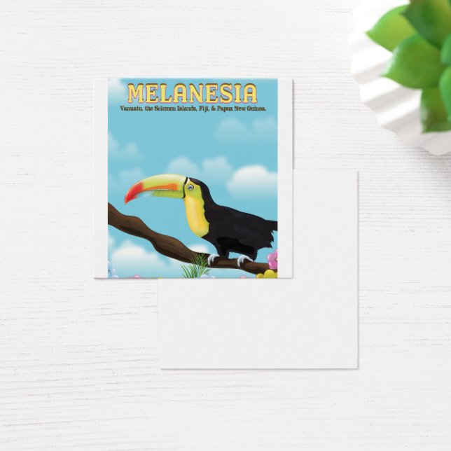 Cartes De Visite poster de voyage Melanesia Toucan (Bureau)