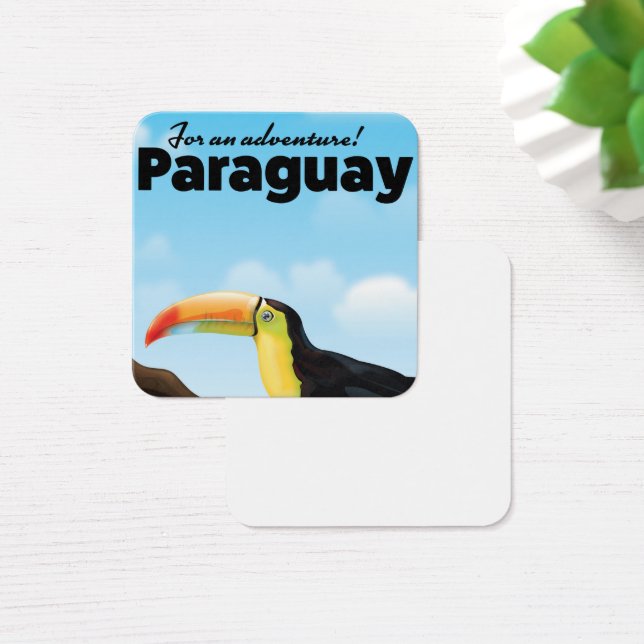 Cartes De Visite poster de voyage Paraguay Toucan (Bureau)