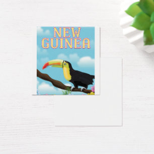 Cartes De Visite Poster de voyage Toucan en Nouvelle-Guinée