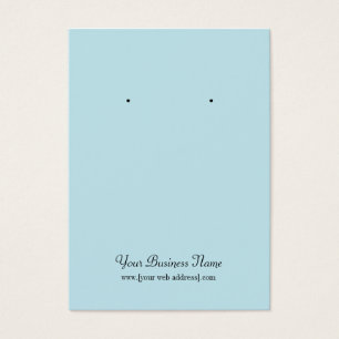 Cartes De Visite Poudre Bleu Plain Simple oreille personnalisée