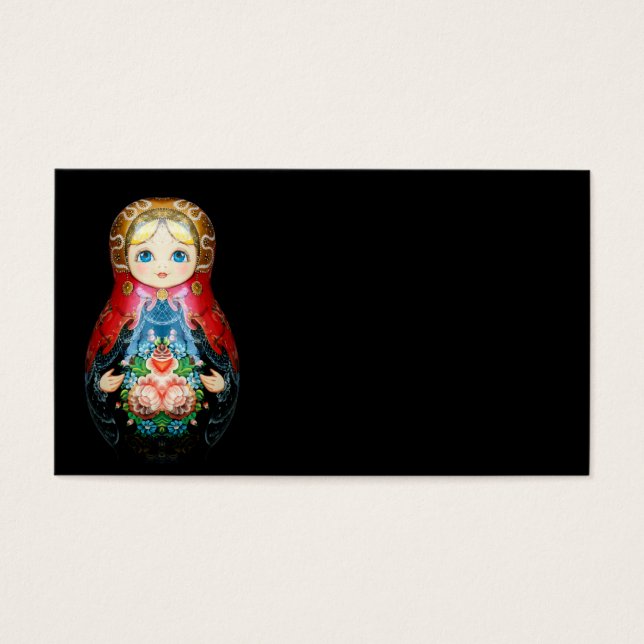 Cartes De Visite Poupée russe unique (Devant)