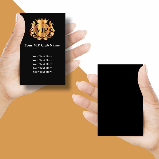 Cartes de visite pour adhésion au Club VIP Classy (VIP Business Cards )