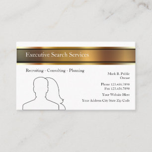 Cartes de visite pour agence de placement de cadre