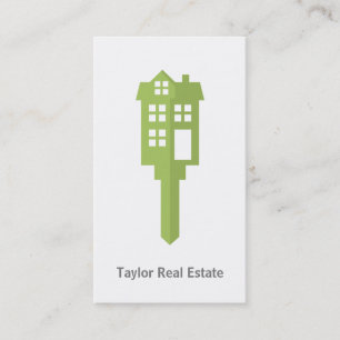 Cartes de visite pour agence immobilière avec logo