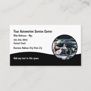 Cartes de visite pour atelier de réparation automo