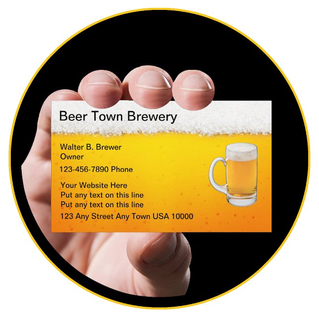 Cartes de visite pour bar à bière (Créateur téléchargé)