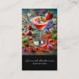 Cartes de visite pour barman
