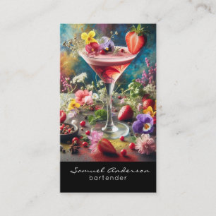 Cartes de visite pour barman