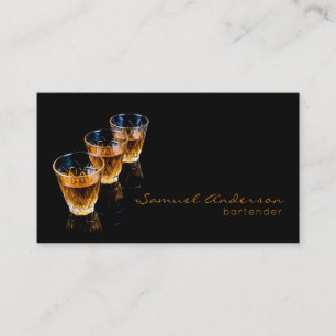 Cartes de visite pour barman