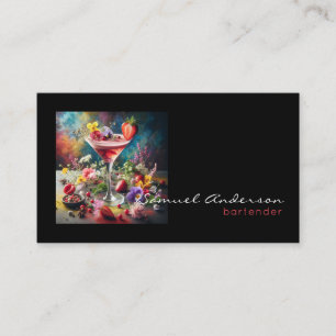 Cartes de visite pour barman