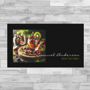 Cartes de visite pour barman