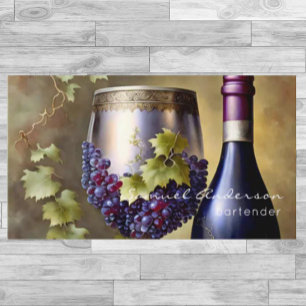 Cartes de visite pour barman