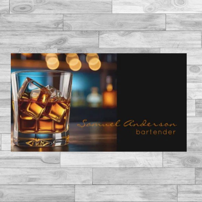 Cartes de visite pour barman (Créateur téléchargé)