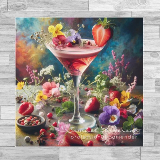 Cartes de visite pour barman (Créateur téléchargé)