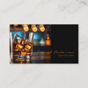 Cartes de visite pour barman