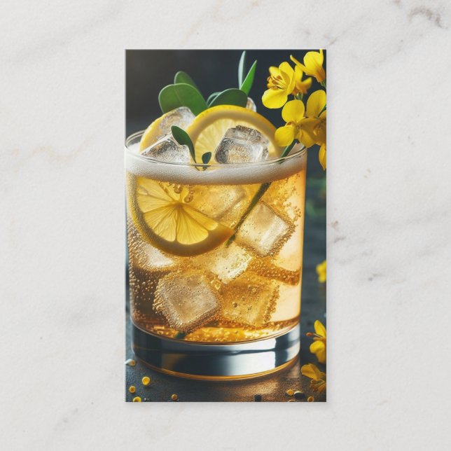 Cartes de visite pour barman (Devant)