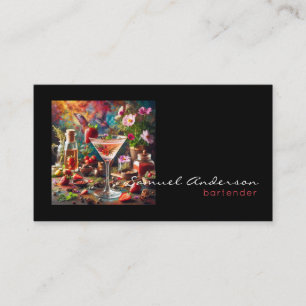 Cartes de visite pour barman