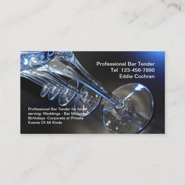 Cartes de visite pour barman les plus cool (Devant)