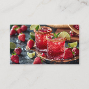 Cartes de visite pour barman mixologue