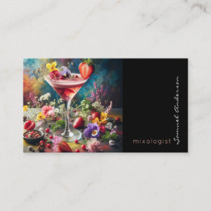 Cartes de visite pour barman mixologue