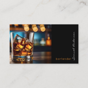 Cartes de visite pour barman mixologue