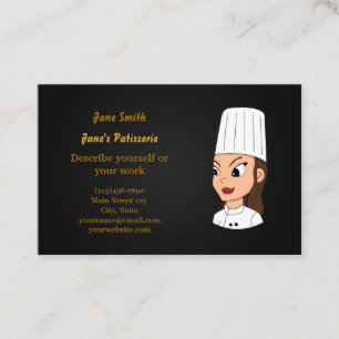 Cartes de visite pour boulanger / confiserie