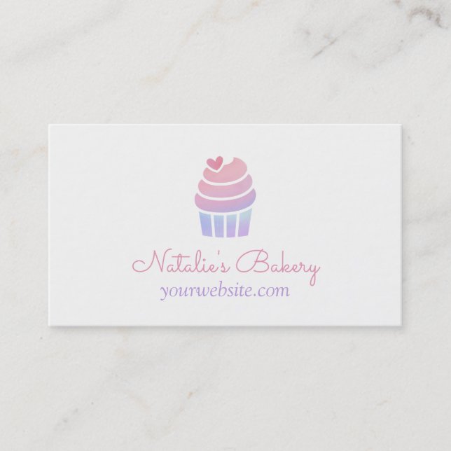 Cartes de visite pour boulangerie de Cupcake Gradi (Devant)