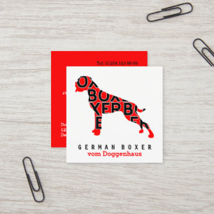 Cartes de visite pour boxeurs allemands
