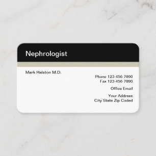 Cartes de visite pour cabinet de néphrologie