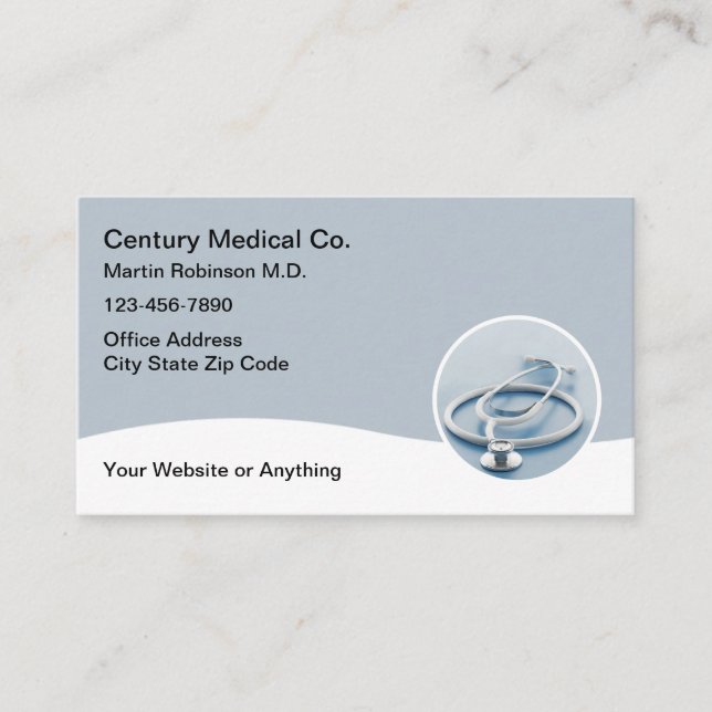Cartes de visite pour cabinet médical (Devant)