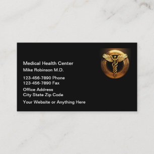 Cartes de visite pour cabinet médical de centre mé