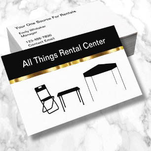 Cartes de visite pour centre de location de fête é