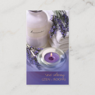 Cartes de visite pour chambre zen/lavande