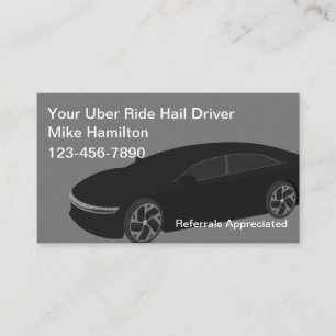Cartes de visite pour chauffeur Uber classe