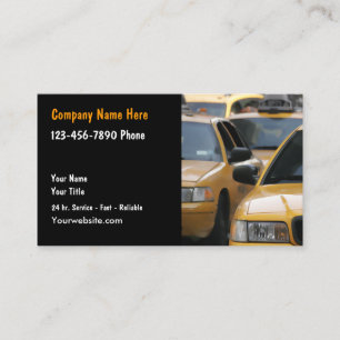 Cartes de visite pour chauffeurs de taxi