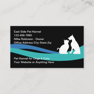 Cartes de visite pour chenil pour chiens et chats