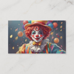 Cartes de visite pour clowns pour fêtes d'annivers